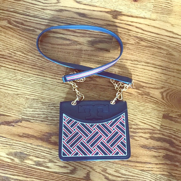 Tory Burch Handbags - Tory Burch Alexa Embroidered Mini Bag Crossbody
